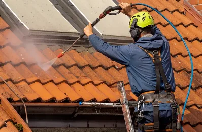 Démoussage et hydrofuge de toiture à Crémieu
